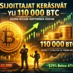 Bitcoin kertyminen 110 000 BTC