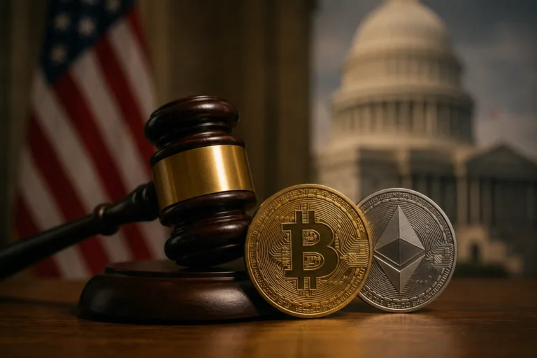 [Bitcoin ja Ethereum sääntely: nuija ja kolikot Capitoliumin edessä