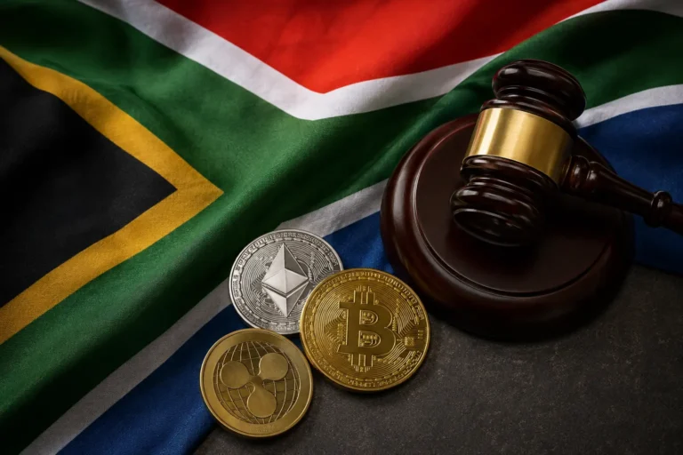 Kryptovaluuttojen rajat ylittävät siirrot: tuomarin nuija Etelä-Afrikan lipulla